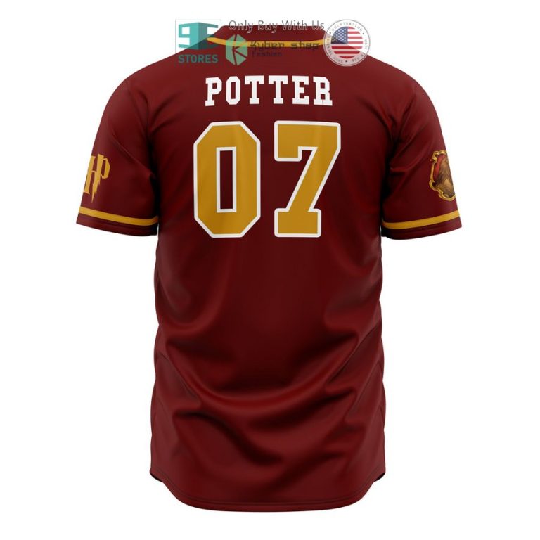 gryffindor house harry potter baseball jersey 3 77696