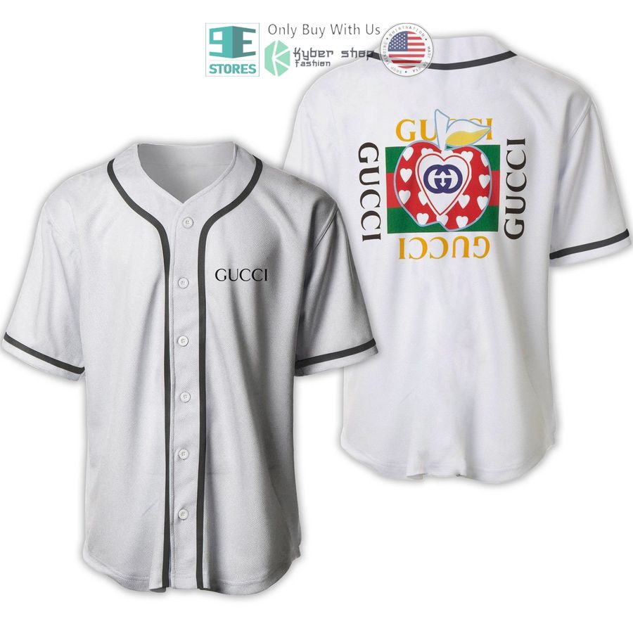 gucci logo white baseball jersey 1 10925