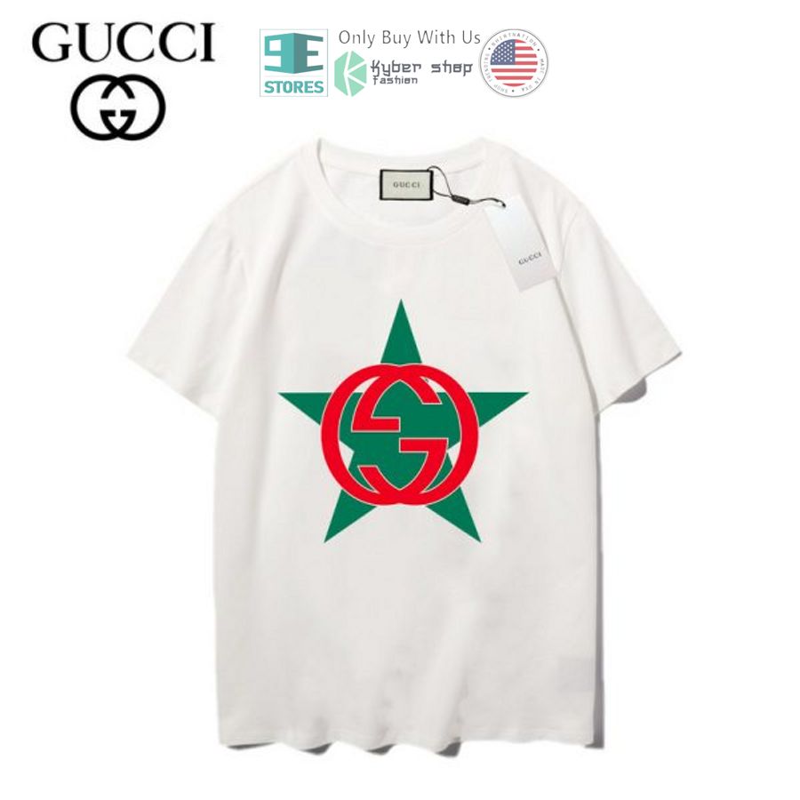 gucci star logo white 3d t shirt 1 58825