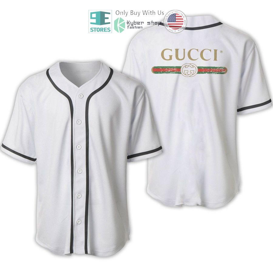 gucci white baseball jersey 1 86210