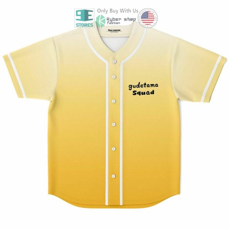 gudetama squad meh baseball jersey 1 20471