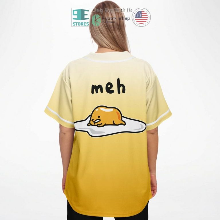 gudetama squad meh baseball jersey 3 78596