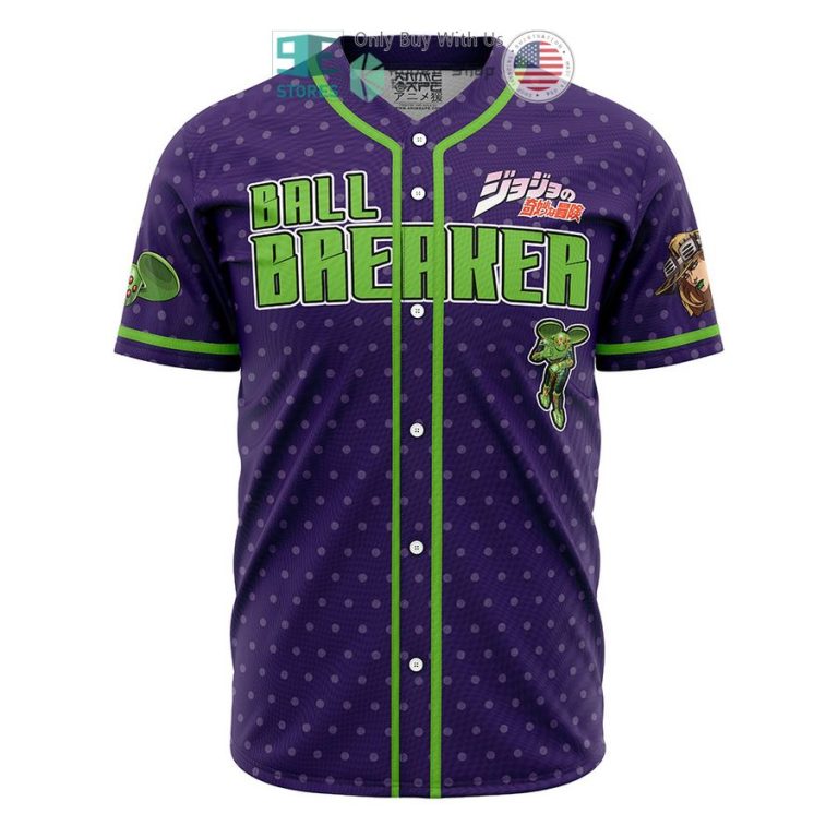 gyro zeppeli ball breaker jojos bizarre adventure baseball jersey 1 8838