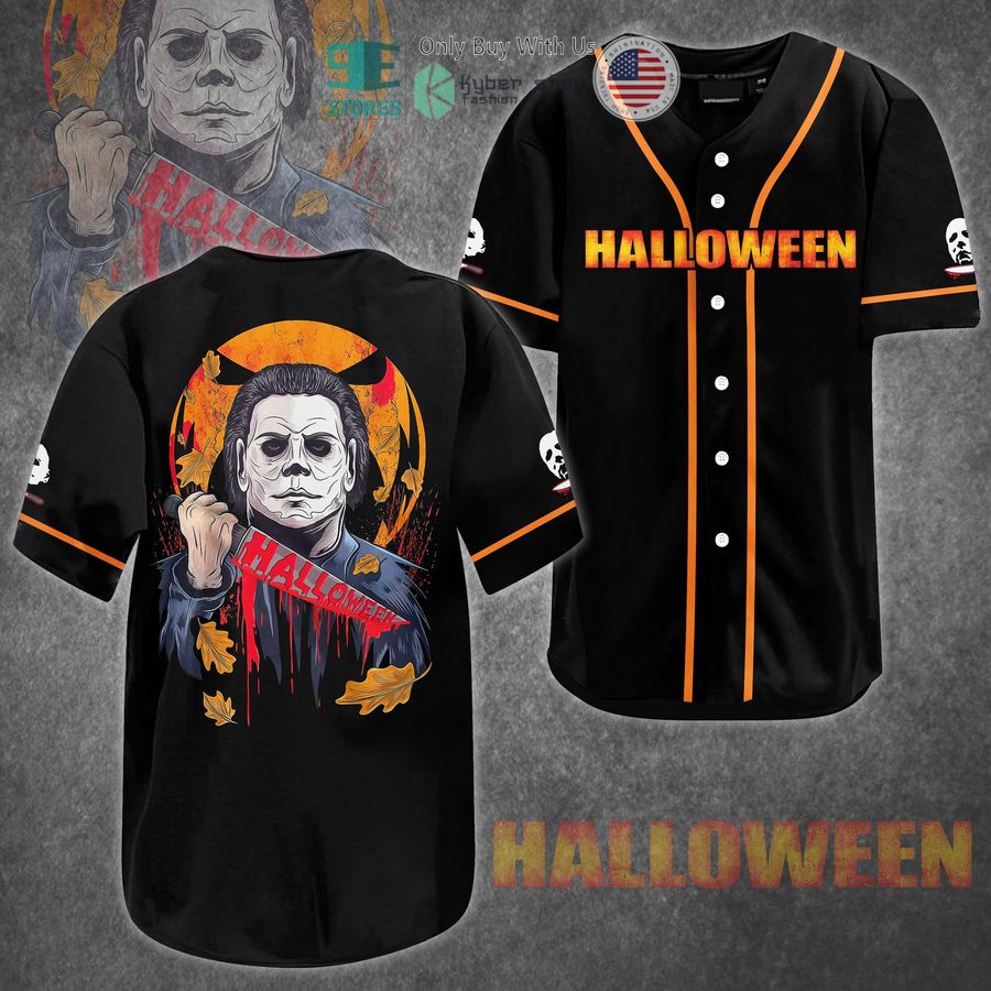 halloween michael myers baseball jersey 1 9320