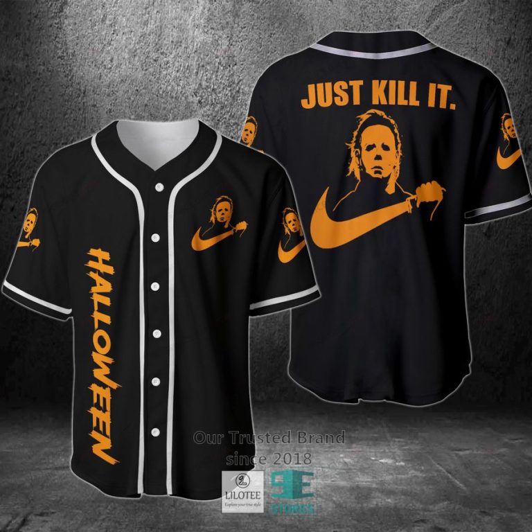 halloween michael myers just kill it baseball jersey 1 81837