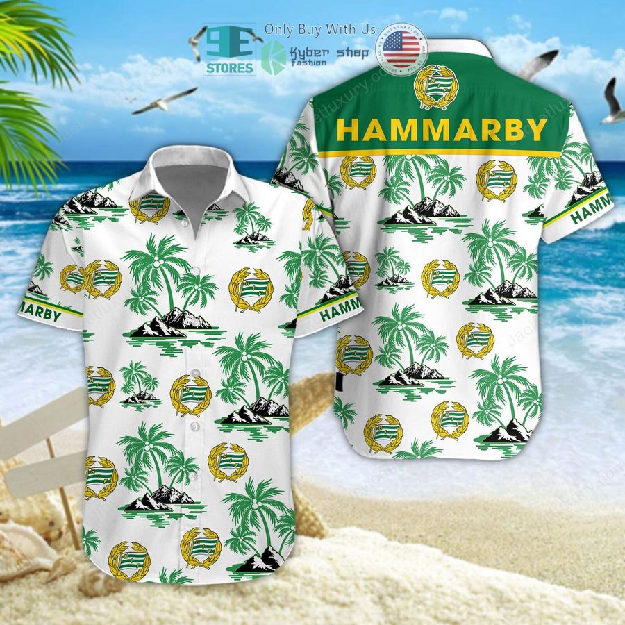 hammarby fotboll hawaiian shirt shorts 1 25003