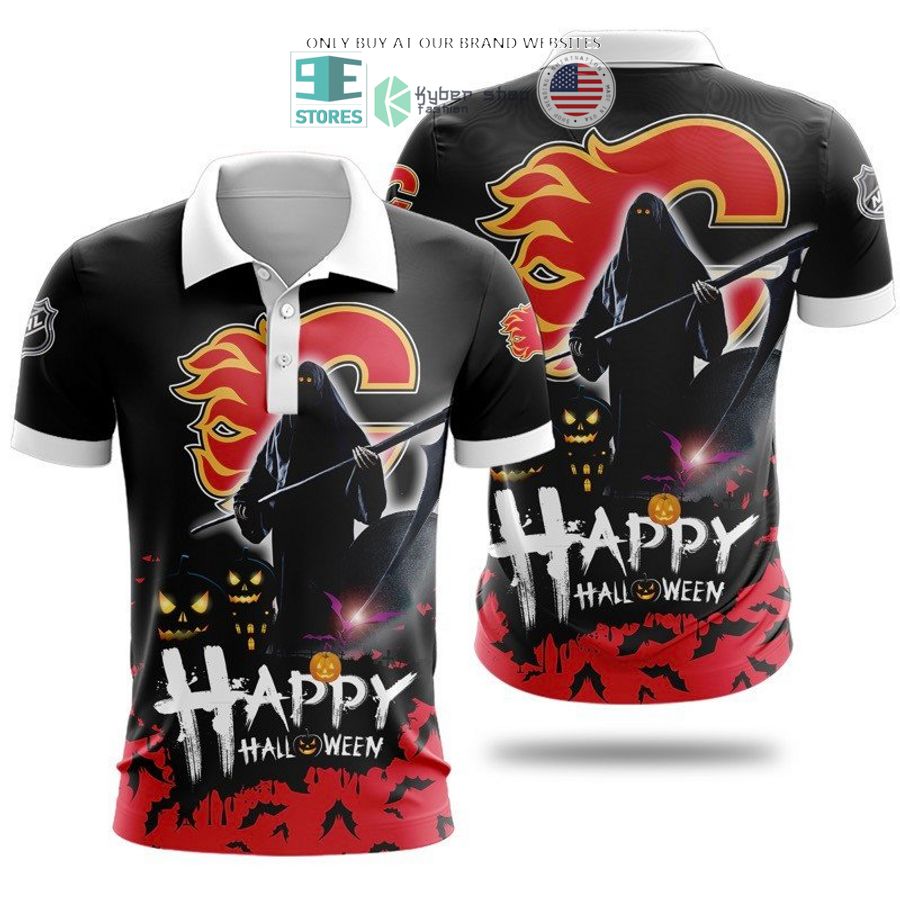 happy halloween grim reaper calgary flames 3d shirt hoodie 1 24553