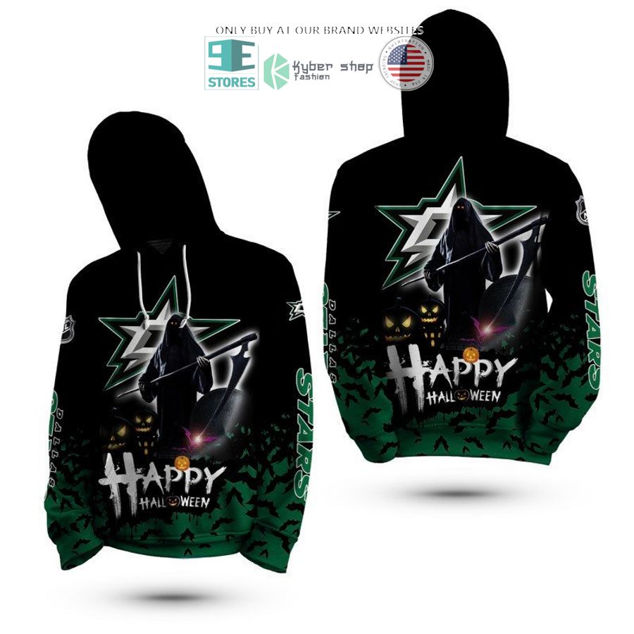 happy halloween grim reaper dallas stars 3d shirt hoodie 2 5276