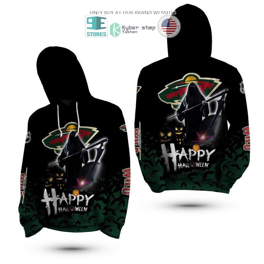 happy halloween grim reaper minnesota wild 3d shirt hoodie 2 59943