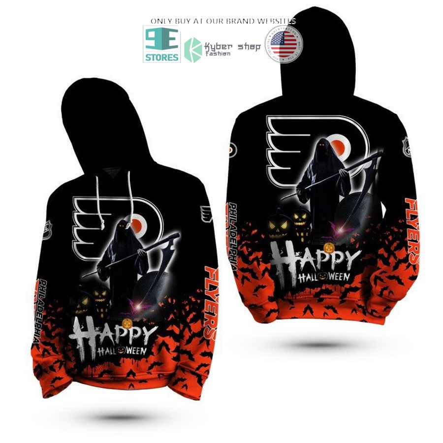 happy halloween grim reaper philadelphia flyers 3d shirt hoodie 2 48130