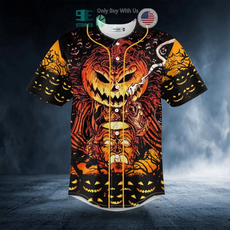 happy halloween pumpkin skull baseball jersey 3 20471