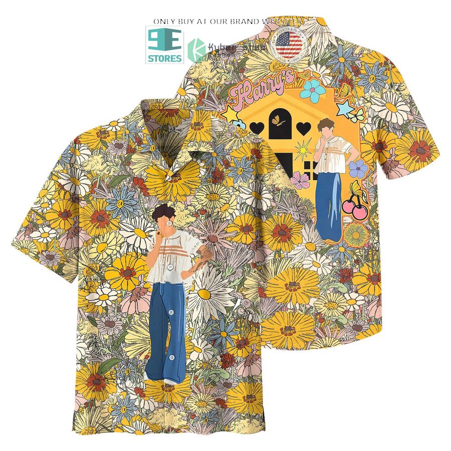 harry styles harry house floral hawaiian shirt 1 68533