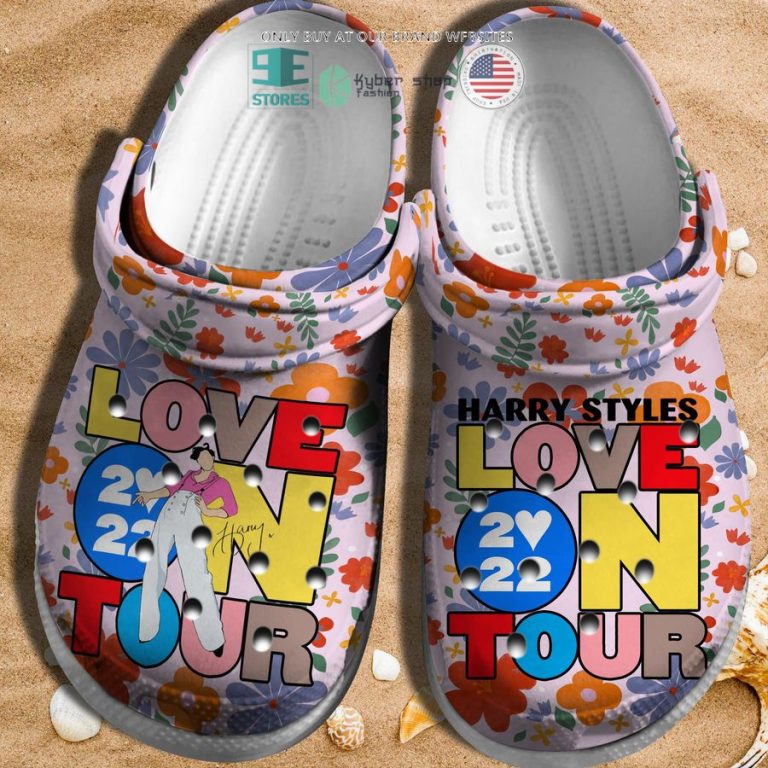 harry styles love on tour 2022 crocs crocband shoes 3 90069