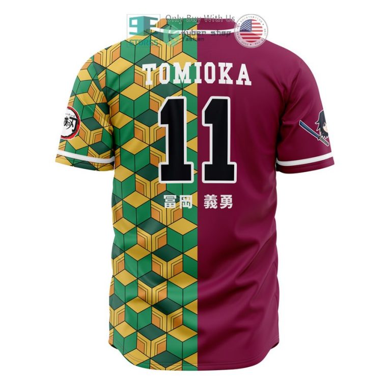 hashira giyu tomioka demon slayer baseball jersey 3 16512