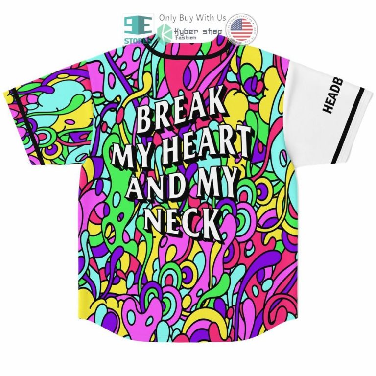 headbanger break my heart and my neck baseball jersey 2 24753