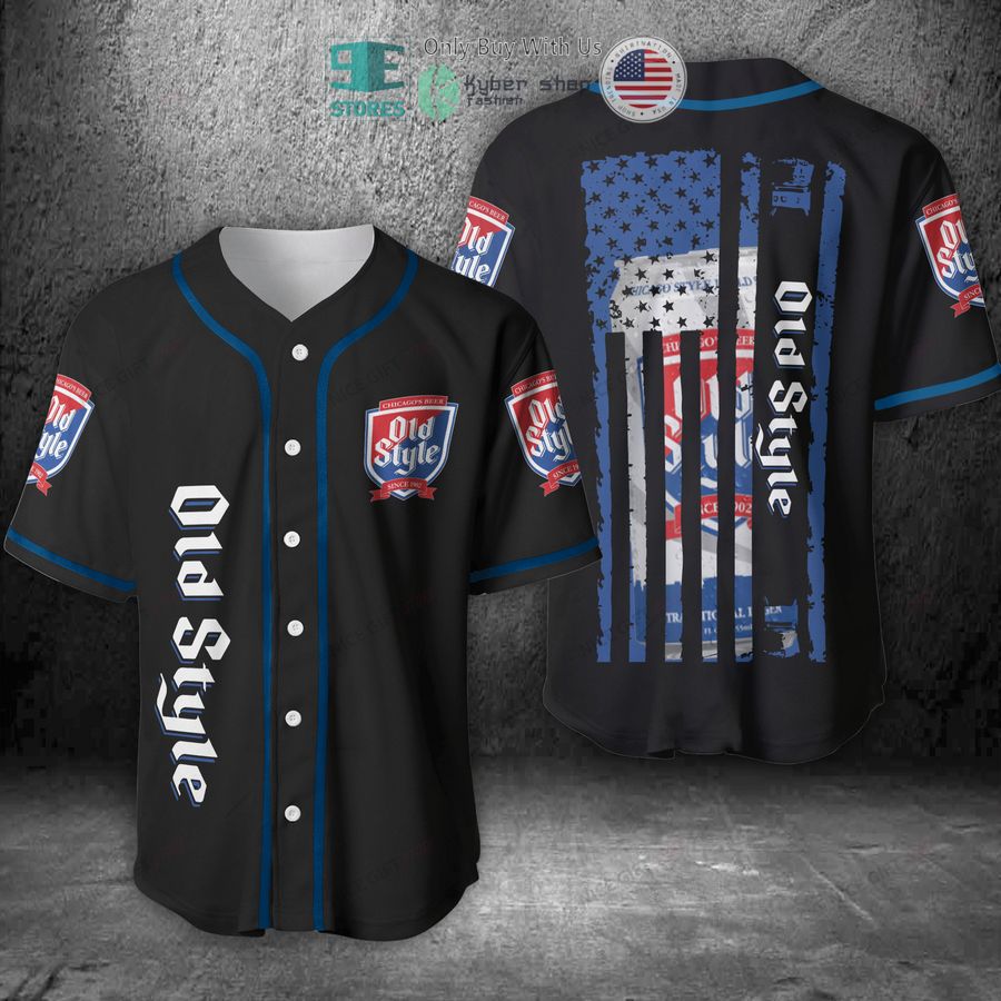 heilemans old style united states flag black baseball jersey 1 44198