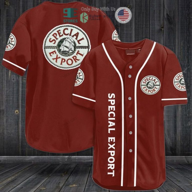 heilemans special export logo red baseball jersey 1 99310