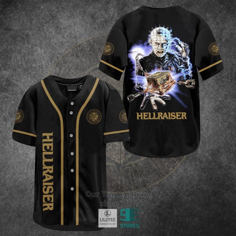 hellraiser horror movie black baseball jersey 1 61222