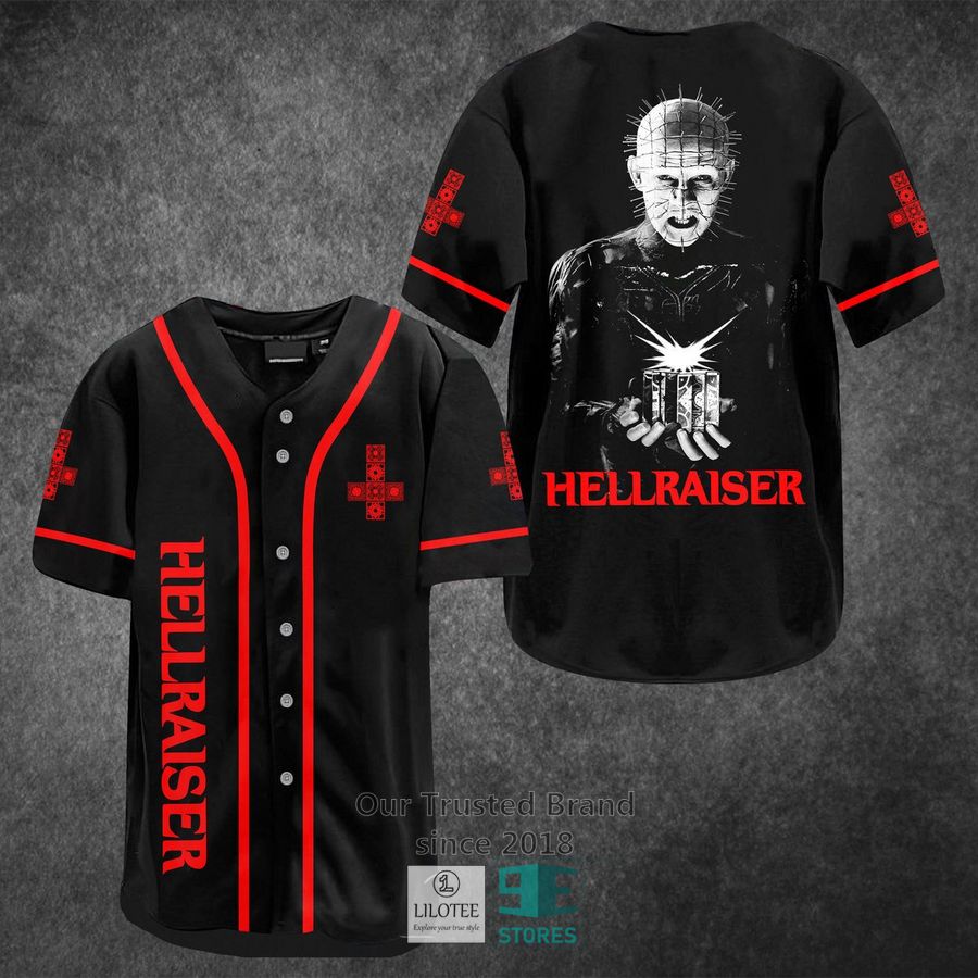 hellraiser horror movie black red baseball jersey 1 49080