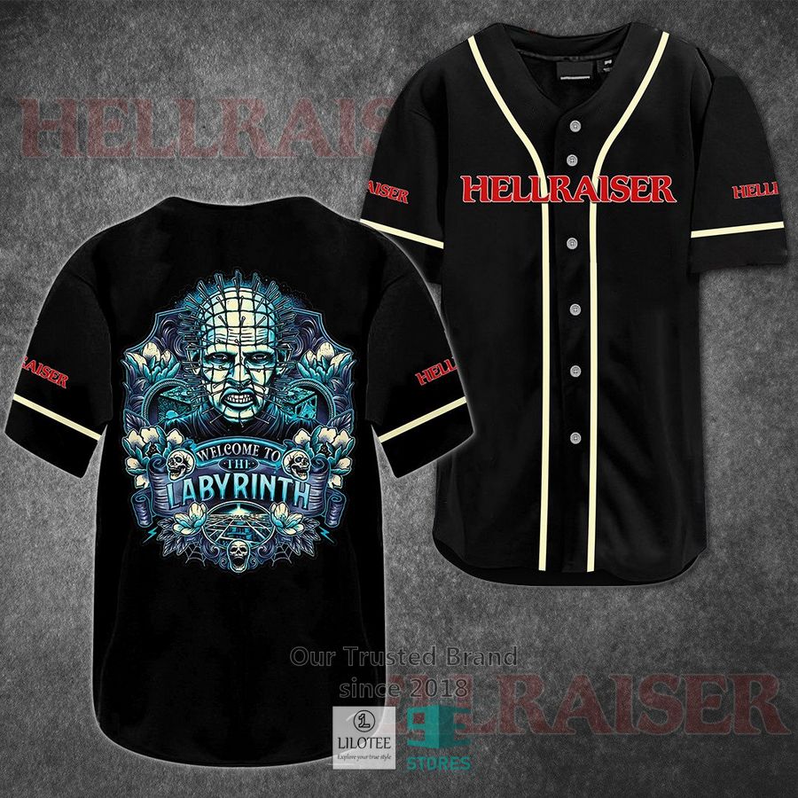 hellraiser welcome to the labyrinth horror movie baseball jersey 1 8694