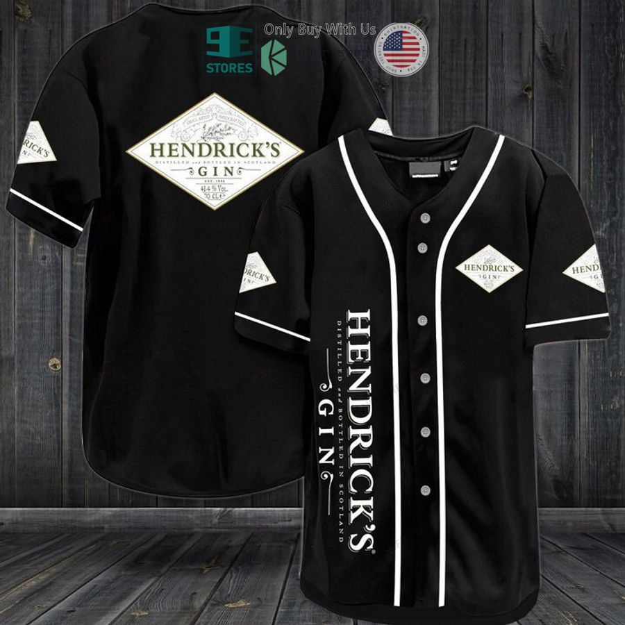 hendricks gin black baseball jersey 1 10591