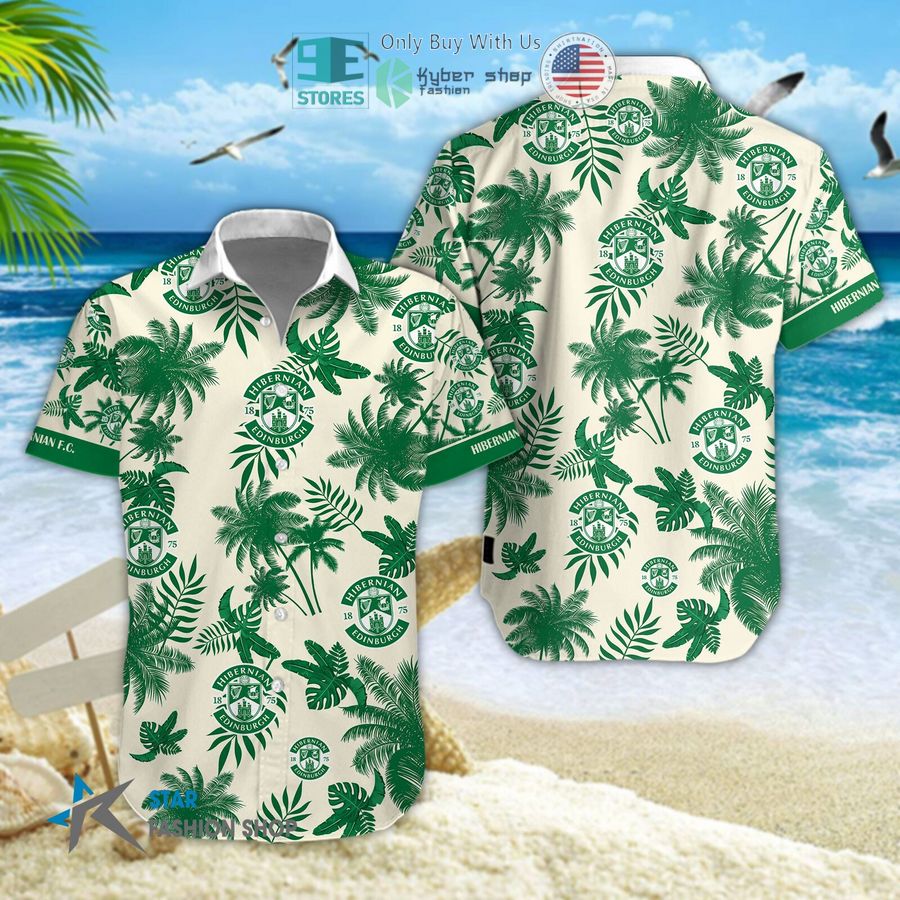 hibernian f c logo palm tree hawaiian shirt shorts 1 47236