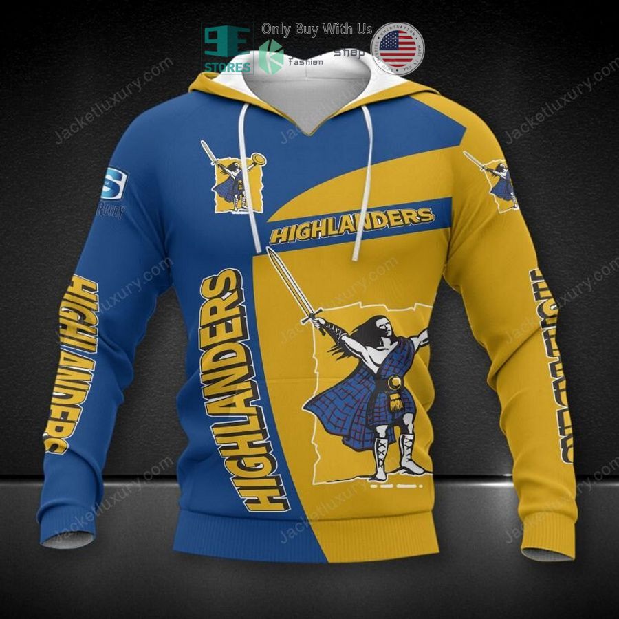 highlanders super rugby logo yellow blue 3d hoodie polo shirt 1 27049