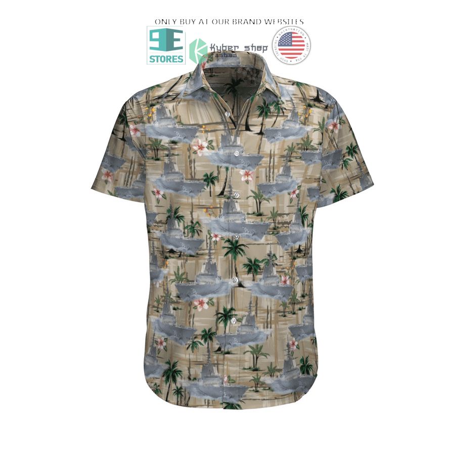 hmas hobart ddg 39 royal australian navy hawaiian shirt shorts 1 31826