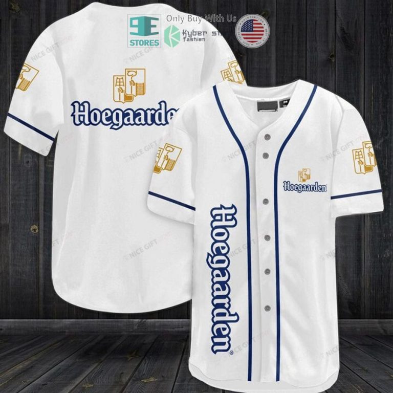 hoegaarden white baseball jersey 1 5482