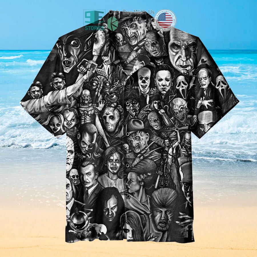 horror icon collage hawaiian shirt 1 14746