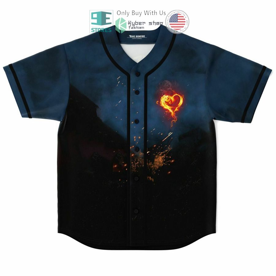 illinium excision hearts on fire baseball jersey 1 34647