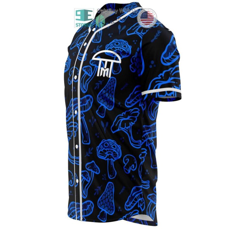 infected mushroom black blue baseball jersey 3 8985