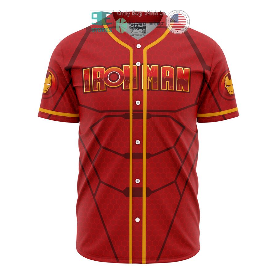 ironman marvel baseball jersey 1 48561