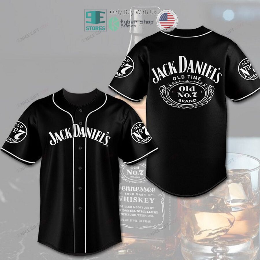 jack daniels no 7 brand logo black baseball jersey 1 84118