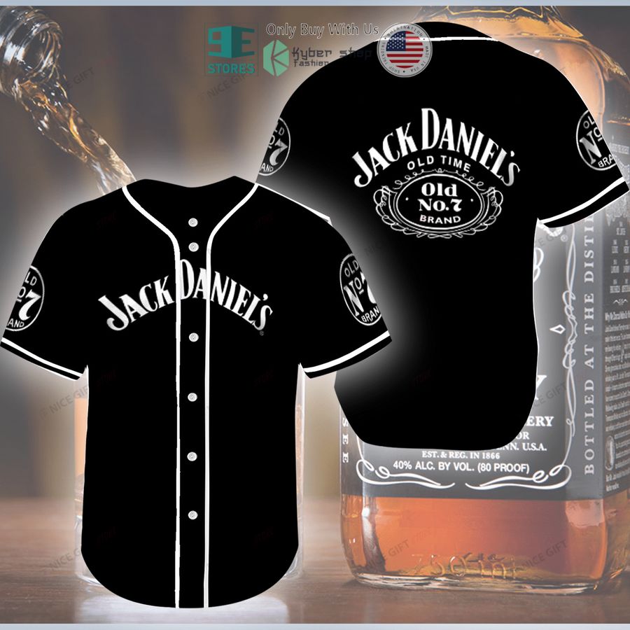 jack daniels old no 7 brand logo black baseball jersey 1 191