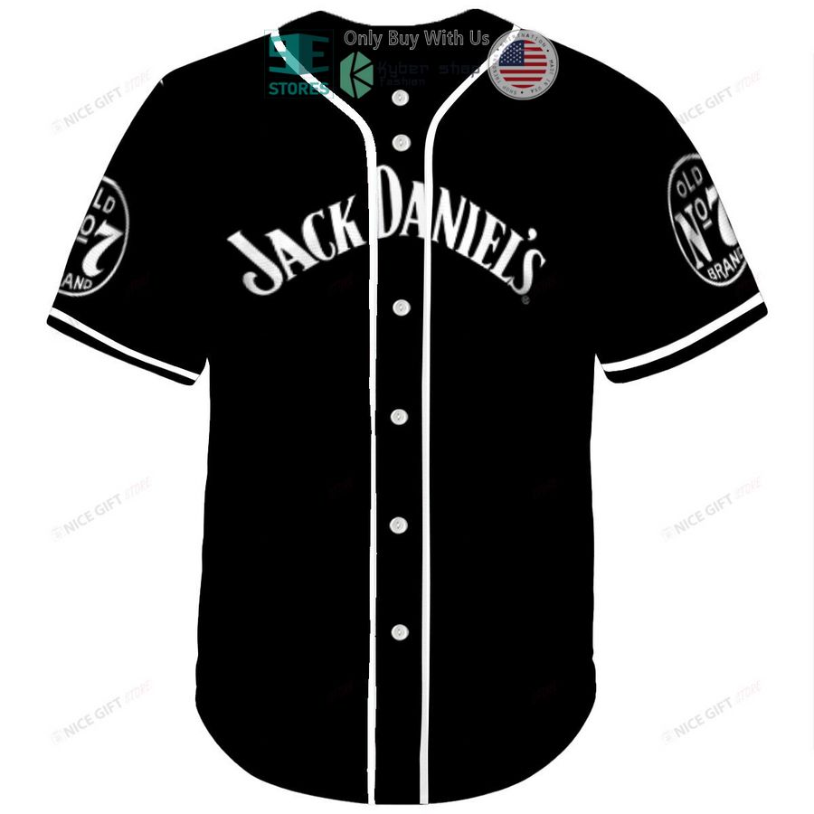 jack daniels old no 7 brand logo black baseball jersey 2 94786