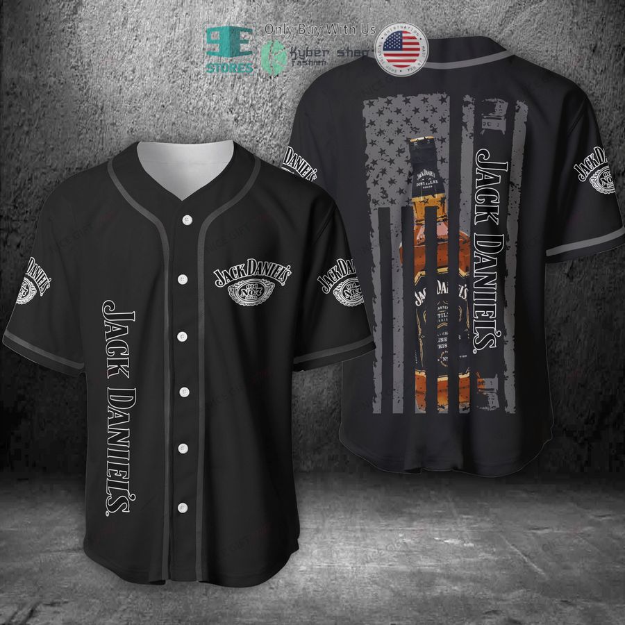 jack daniels united states flag black grey baseball jersey 1 24514