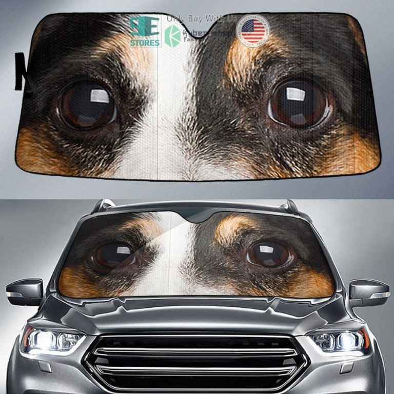 jack russell terrie eyes car sun shade 1 51578