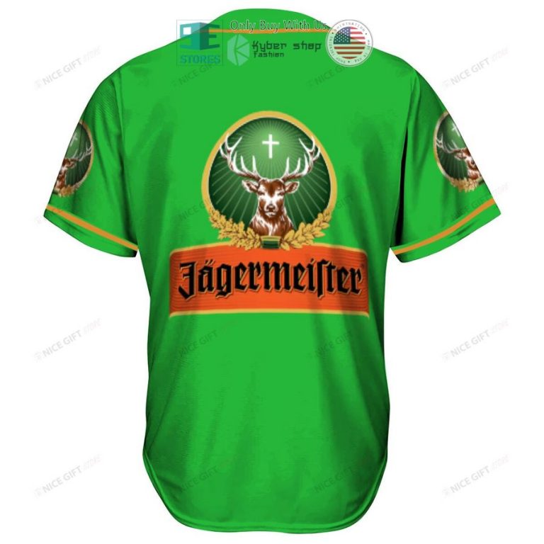 jagermeister logo skull green baseball jersey 3 18112