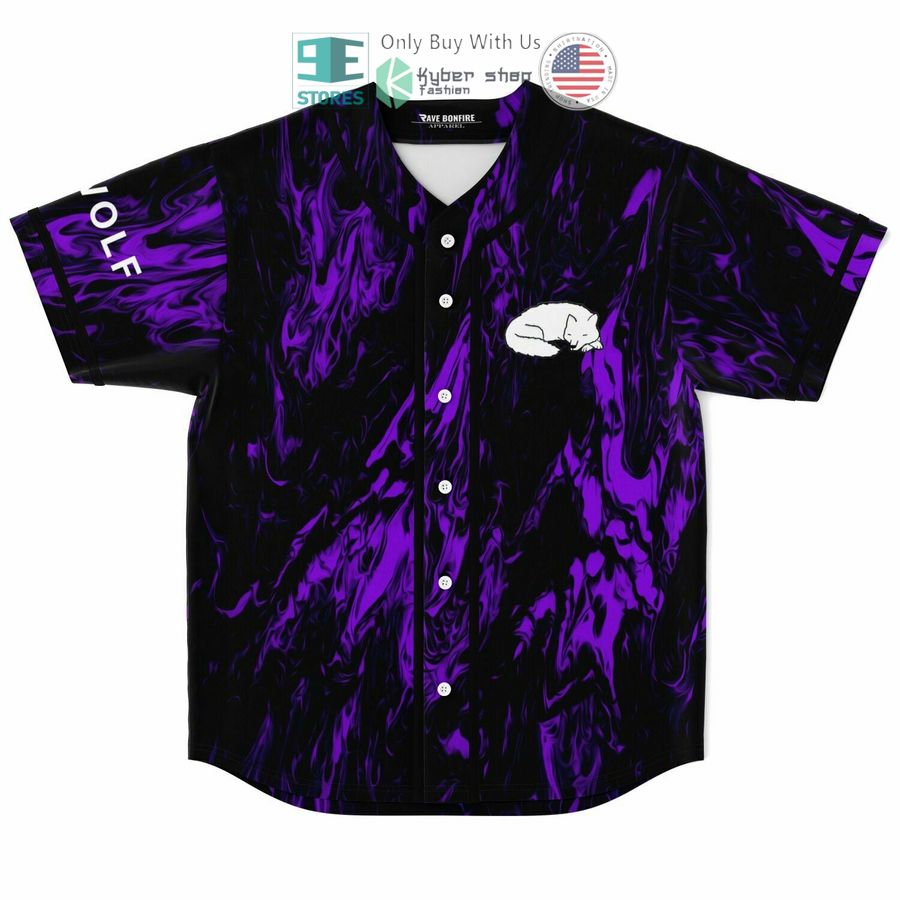 jai wolf logo black purple baseball jersey 1 78284