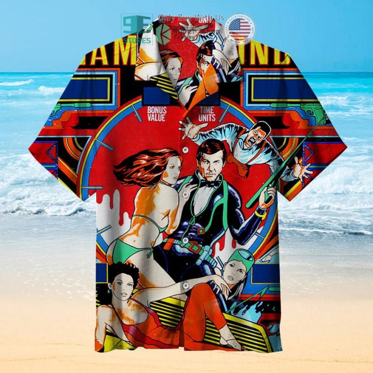 james bond pinball hawaiian shirt 1 4929