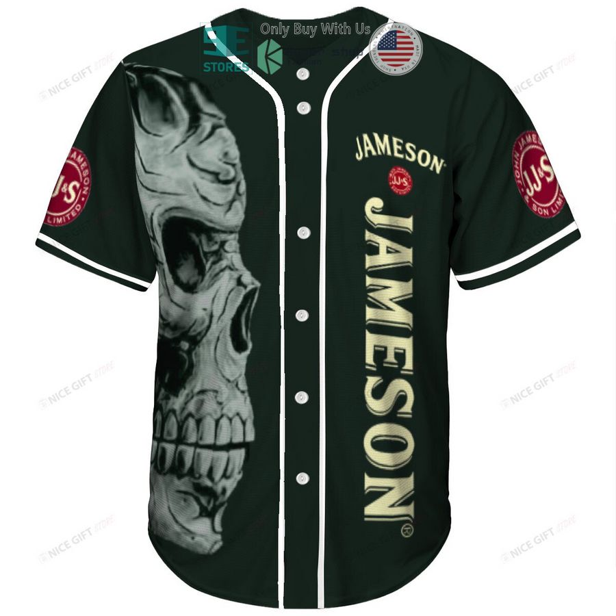 jameson irish logo skull green whiskey baseball jersey 2 63991