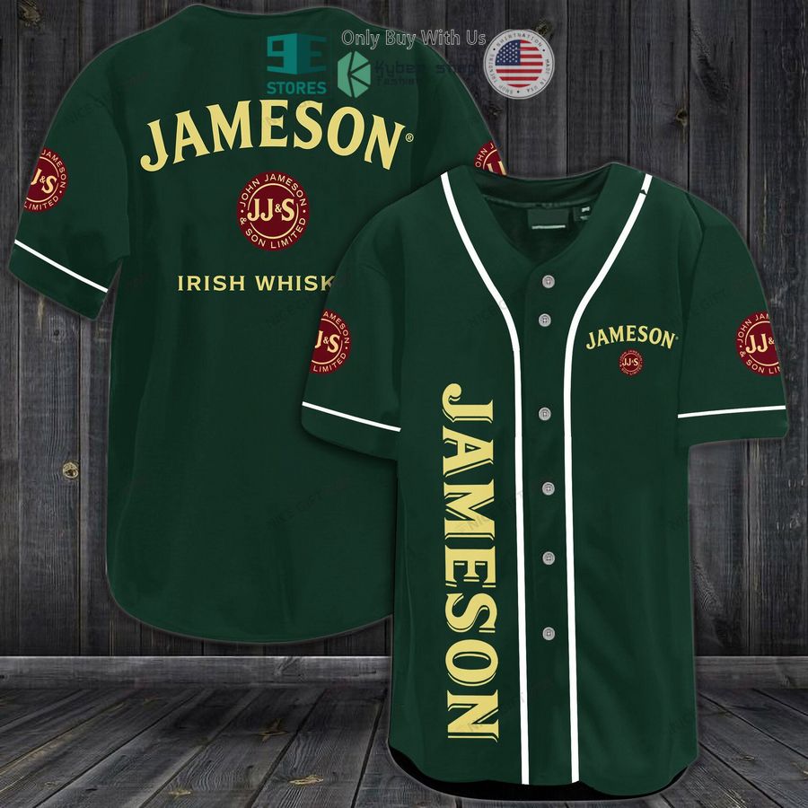 jameson irish whiskey green baseball jersey 1 67091