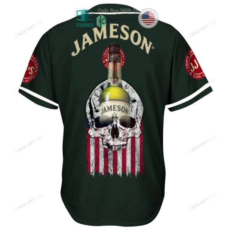 jameson irish whiskey skull united states flag green baseball jersey 3 66163