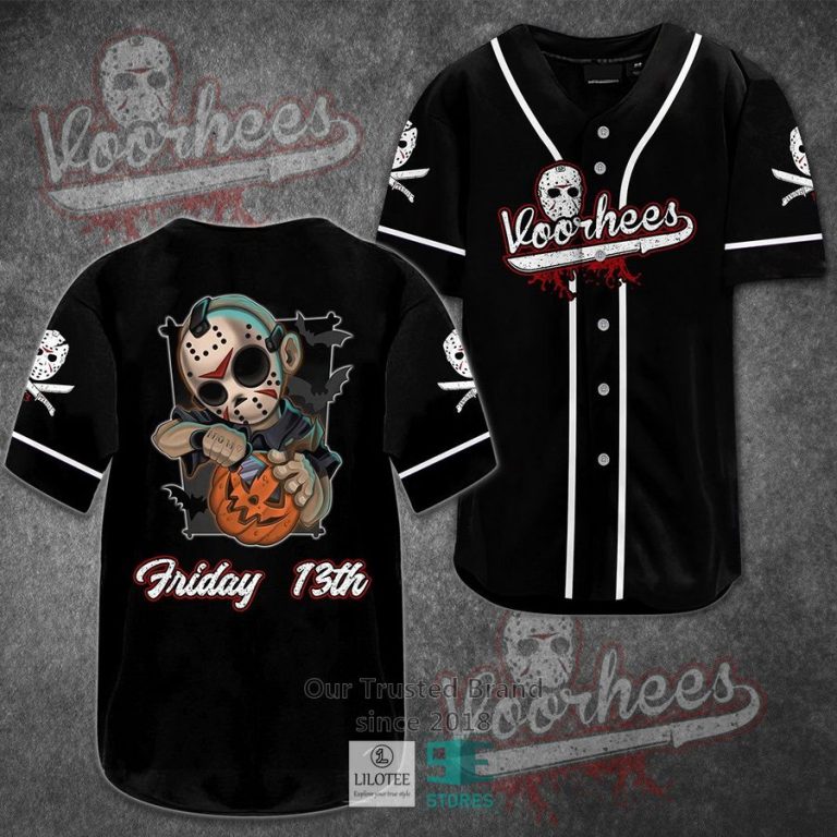 jason voorhees friday the 13th horror movie baseball jersey 1 74611