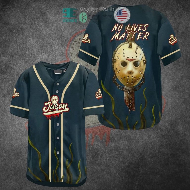 jason voorhees no lives matter baseball jersey 1 48090