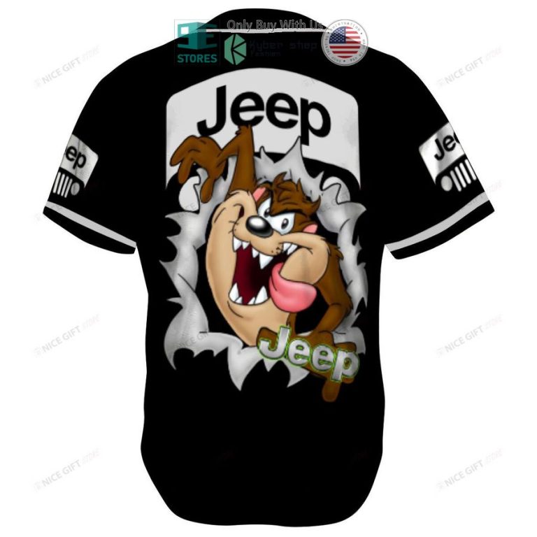 jeep tasmanian devil black baseball jersey 3 38647