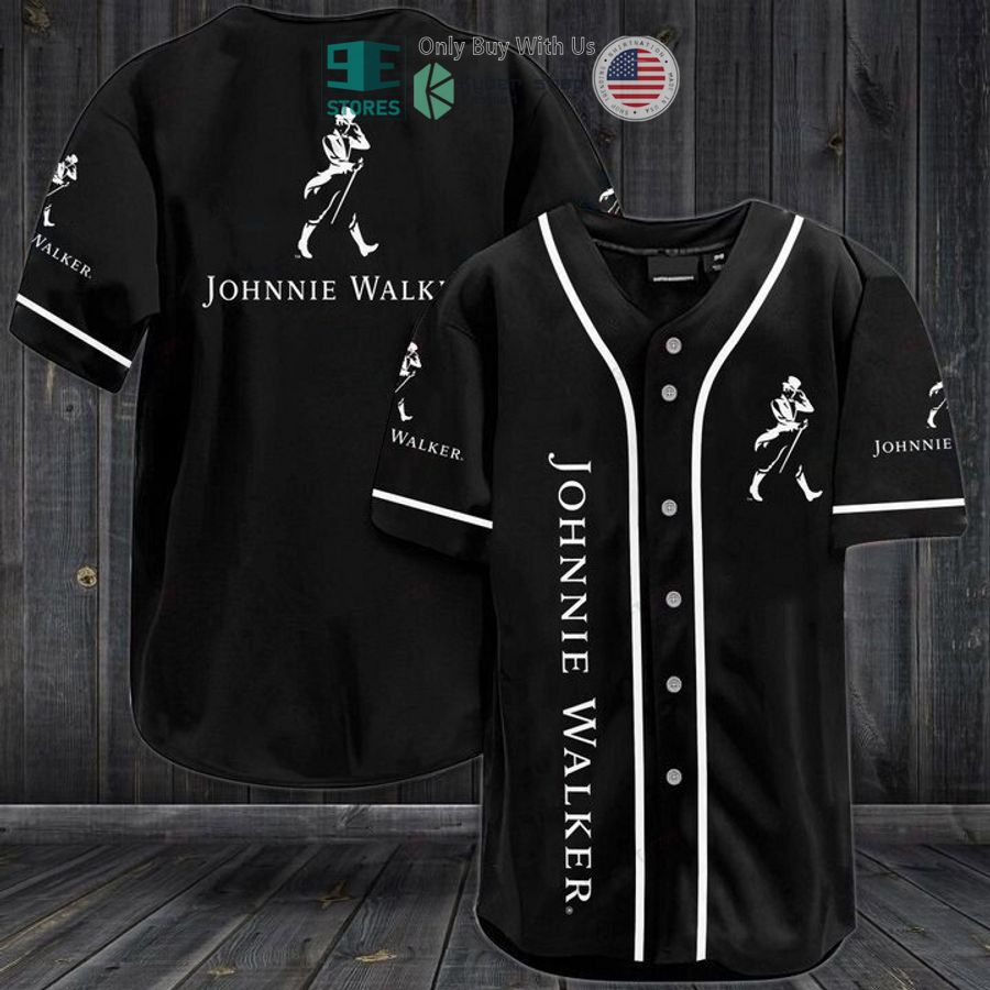 johnnie walker logo black baseball jersey 1 49630
