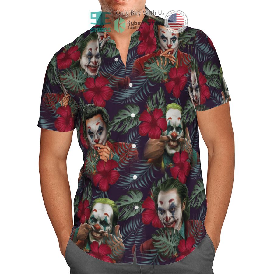 joker tropical leaves hawaiian shirt 2 56396
