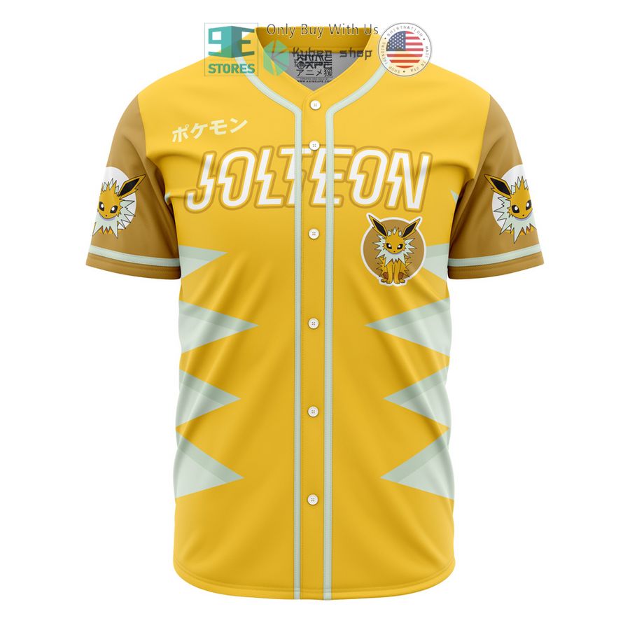 jolteon eeveelution pokemon baseball jersey 1 97558